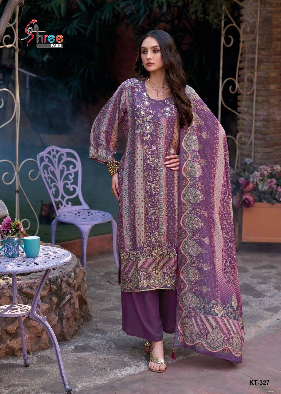 Shree fabs KT - 327 Wholesale dress material dealers in india